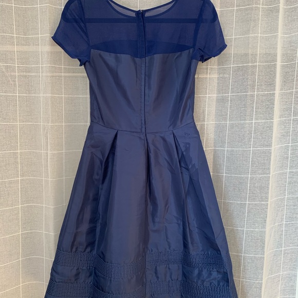 Geode Sheer Top Blue Dress Size Small - Picture 3 of 5